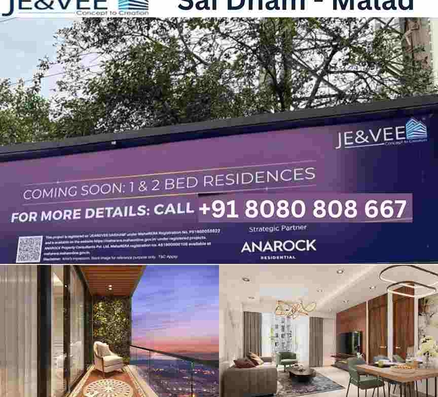 JE&VEE Sai Dham Malad, Mumbai: download JE&VEE Sai Dham - Floor Plan, Brochure, 1,2BED, Price, Cost Sheet, Price Breakup, Project Reviews