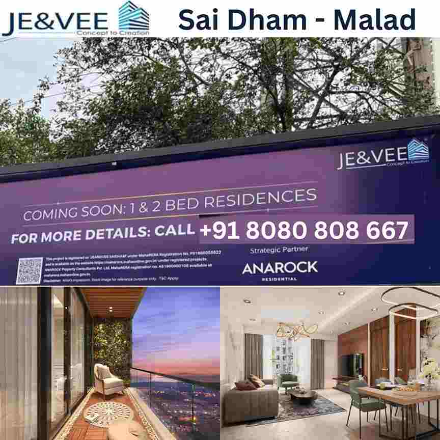 JE&VEE Sai Dham Malad, Mumbai: download JE&VEE Sai Dham - Floor Plan, Brochure, 1,2BED, Price, Cost Sheet, Price Breakup, Project Reviews